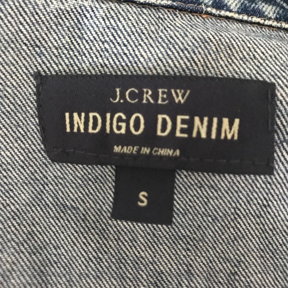J Crew denim jacket with hand embroidered detail - Picture 5 of 5